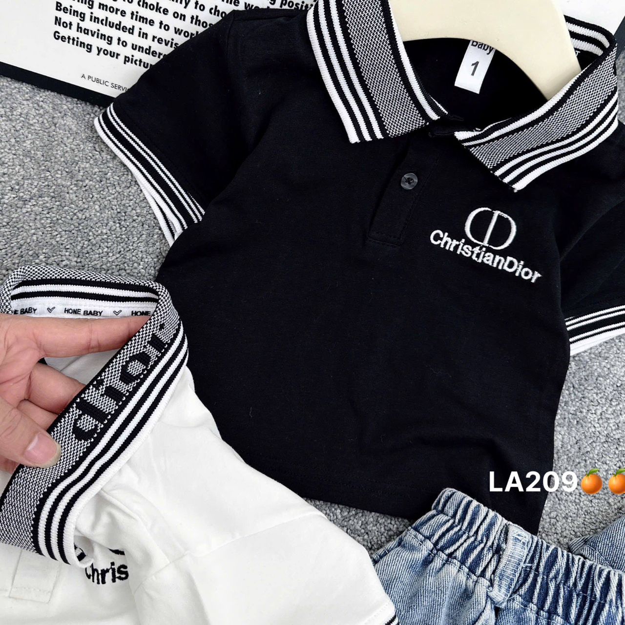 Polo Shirt & Cargo Denim Set - Image 4