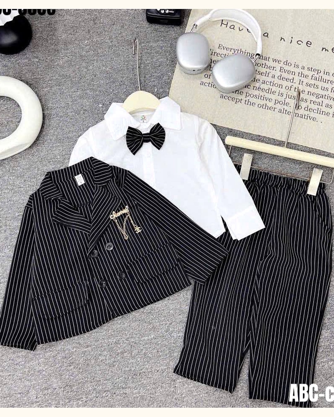 Dapper Stripes Suit Set - Image 3