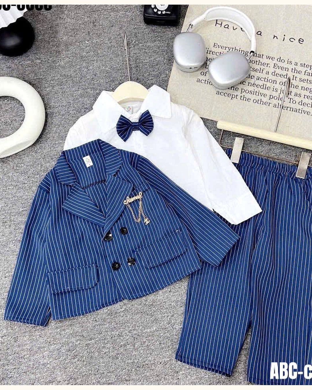 Dapper Stripes Suit Set - Image 2