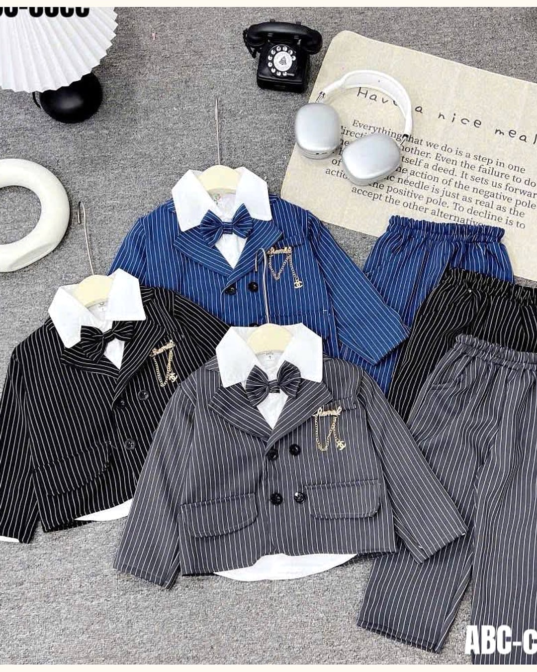 Dapper Stripes Suit Set