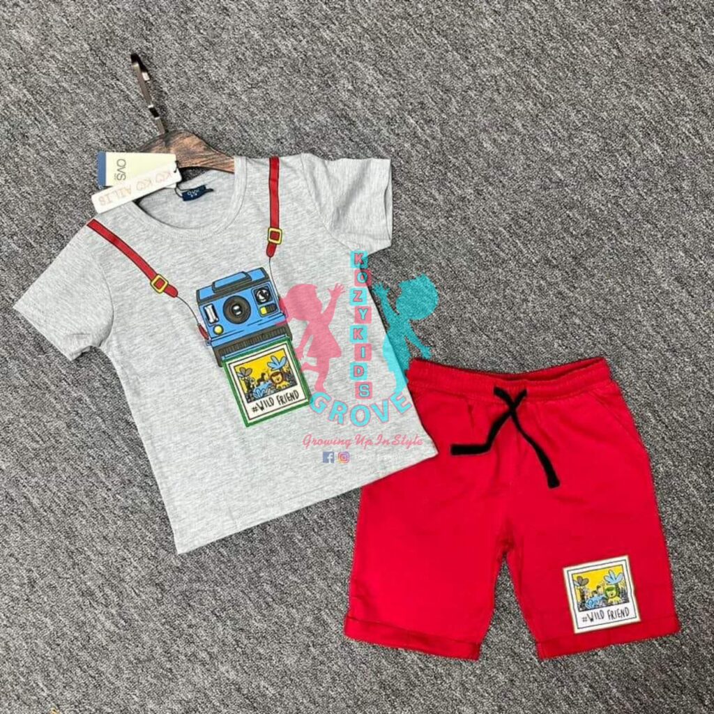 Wild Friend Tee & Shorts Set
