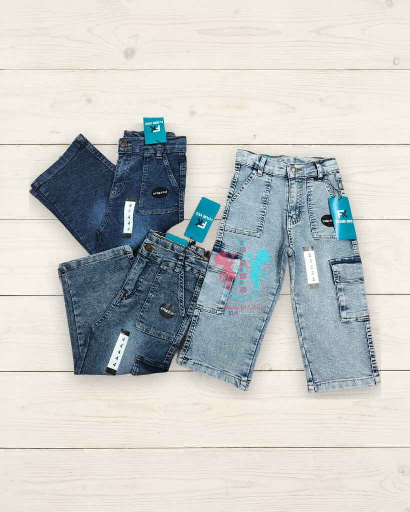 Unisex Baggy Cargo Denim